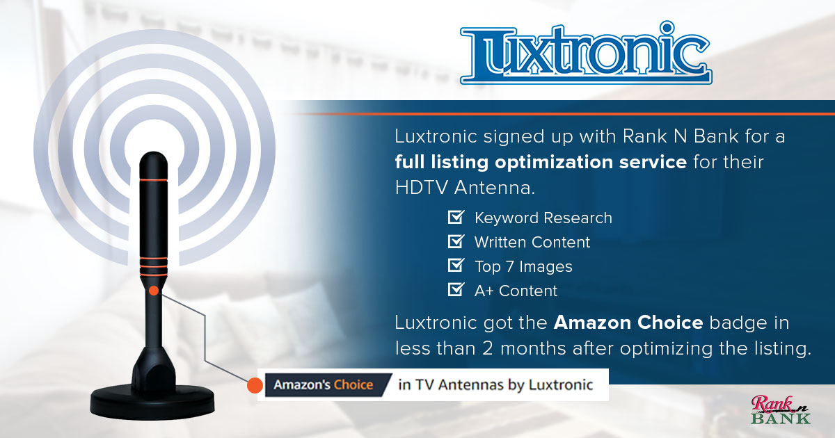 LUX Red Antenna Project Amazon Choice Badge